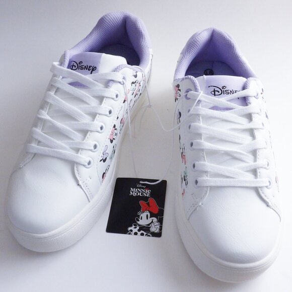 Disney MINNIE MOUSE Ladies Sneaker Size 8 New In Box  Purple Lining - Picture 3 of 12